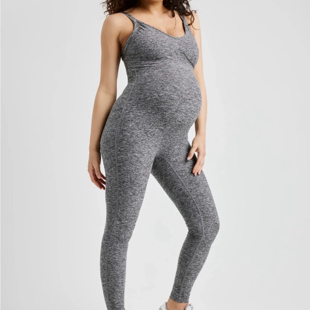 Year of Ours Heather Grey Onesie Jumpsuit - Size Small